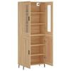vidaXL Highboard Sonoma Oak 69.5x34x180 cm Engineered Wood