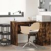 vidaXL Desk with Shelf Smoked Oak 102 x 50 x 75 cm Engineered Wood