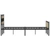 vidaXL Metal Bed Frame without Mattress Sonoma Oak 183x213 cm