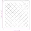 vidaXL Quilts & Duvets White 240 x 260 cm Polyester