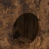 vidaXL Cat House Smoked Oak 72 x 42.5 x 70 cm Engineered Wood