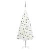 vidaXL Artificial Pre-lit Christmas Tree with Ball Set White 150 cm