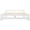 vidaXL Bed Frame without Mattress White Solid Wood 180x200 cm Super King