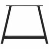 vidaXL Dining Table Legs A-Shaped 2 pcs Black 100x(72-73) cm Steel