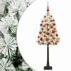 vidaXL Artificial Hinged Christmas Tree with Baubles 120 cm 150 LEDs