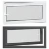 vidaXL Basement Window RISOR 120 x 60 cm PVC and Glass Anthracite