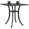 vidaXL Garden Table Bronze 53x53x53 cm Cast Aluminium