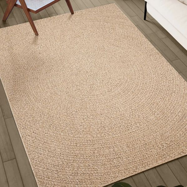 vidaXL Rug ZIZUR 200x200 cm Jute Look Indoor and Outdoor