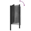 vidaXL Garden Gate Lockable Black 100x150 cm Aluminium