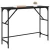 vidaXL Console Table Black Oak 100 x 32 x 75 cm Engineered Wood