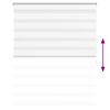vidaXL Zebra Blind 120 x 175 cm White