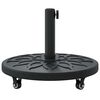 vidaXL Parasol Base Art Deco Black &Oslash; 45 x 39.5 cm Iron