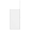 vidaXL Bath Screen Folding Frosted Aluminium
