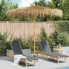 vidaXL Bamboo Garden Parasol with Banana Leaf Roof 210 cm