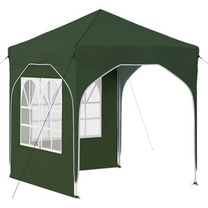 vidaXL Pop-up Party Tent 192 x 192 x 245 cm Green