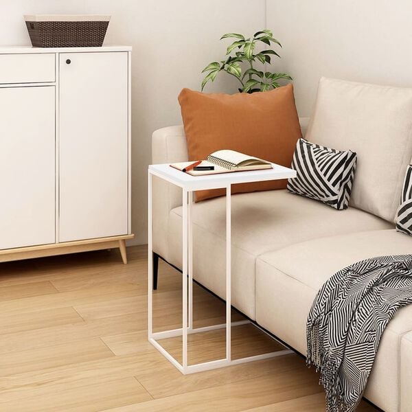 vidaXL Side Table White 40x30x59 cm Engineered Wood