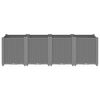 vidaXL Garden Planter Light Grey 160x40x53 cm PP