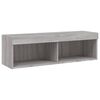 vidaXL 6 Piece TV Wall Units with LED Grey Sonoma Engineered Wood