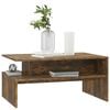vidaXL Coffee Table Smoked Oak 90x60x42,5 cm Engineered Wood