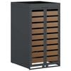 vidaXL Wheelie Bin Storage with Planter Roof for 240L Bin Steel