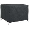 vidaXL Furniture Cover Plain Black 113 x 113 x 73 cm 420D