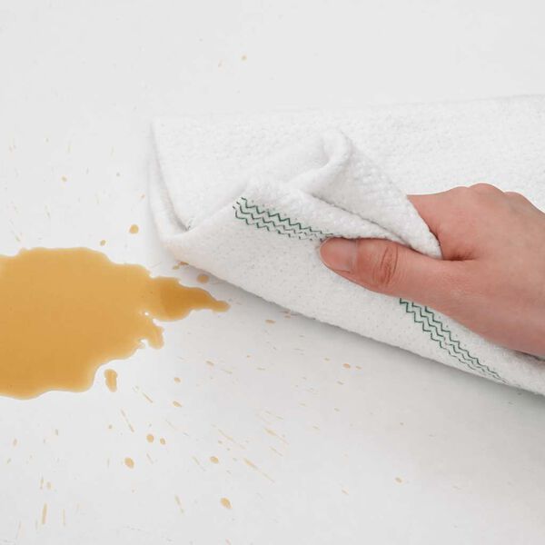 vidaXL Cleaning Cloths 5 pcs White with Green Stripes 50x60 cm