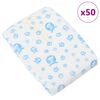 vidaXL Disposable Dog Diaper Male 50 pcs White L