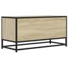 vidaXL TV Cabinet Sonoma Oak 80x34.5x40 cm Engineered Wood and Metal