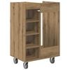 vidaXL Golf Cabinet with Wheel Plain Artisan Oak 65 x 45 x 98 cm
