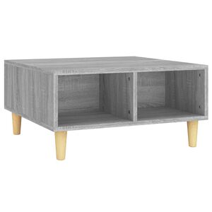 vidaXL Coffee Table Grey Sonoma 60x60x30 cm Engineered Wood