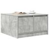vidaXL Coffee Table with Drawers Concrete Grey 70.5x70x40 cm