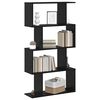 vidaXL Book Cabinet Black Oak 70 x 24 x 129 cm Engineered Wood