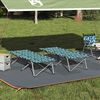 vidaXL Folding Camping Bed Folding 2 pcs Forest 194 x 62.5 x 42.5 cm