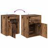 vidaXL Bedside Cabinet Old Wood 35 x 50 x 60 cm Engineered Wood
