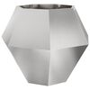 vidaXL Planter 2 pcs Silver 100 x 100 x 80 cm Stainless Steel