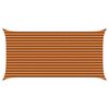 vidaXL Sun Shade Sail Orange and Brown 5 x 2,5 m 100% Polyester Oxford