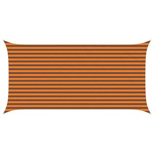 vidaXL Sun Shade Sail Orange and Brown 5 x 2,5 m 100% Polyester Oxford