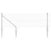 vidaXL Welded Wire Fence with Spikes 10 x 0.5 m Galvanised Steel Mesh