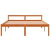 vidaXL Senior Bed without Mattress Wax Brown 160x200 cm Solid Wood Pine