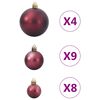 vidaXL Christmas Baubles 98 pcs Brown &Oslash;3/4/6 cm