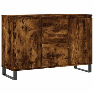 vidaXL Sideboard Smoked Oak 101.5x35x70 cm Engineered Wood