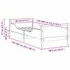 vidaXL Bed Frame with Headboard White 80 x 200 cm Engineered Wood