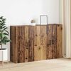 vidaXL Wall-Mounted Cabinet 2 pcs Old Wood 69.5 x 34 x 90 cm