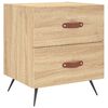 vidaXL Bedside Cabinets 2 pcs Sonoma Oak 40x35x47.5 cm Engineered Wood