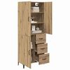 vidaXL Highboard Artisan Oak 69.5 x 34 x 180 cm Engineered Wood