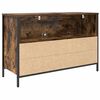 vidaXL Bathroom Basin Cabinet with Drawers Smoked Oak 90x34.5x60 cm