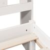 vidaXL Bookcase Bed without Mattress White 140x200 cm Solid Wood Pine