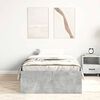 vidaXL Bed Frame without Mattress Concrete Grey 75x190 cm Small Single Small Single