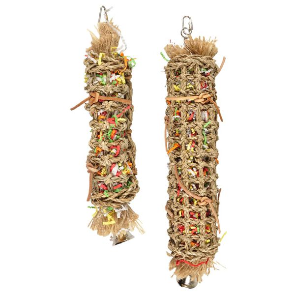 FLAMINGO Bird Toy Papyr Parakeet Tube L Multicolour 45 cm