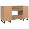 vidaXL Desk with Shelf Artisan oak 140 x 50 x 75 cm Engineered wood